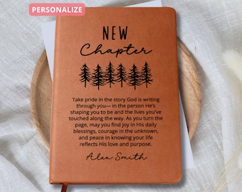 Personalized Christian Journal for Men Women, Bible Journal Notebook Religious Gift First Communion Gifts Pastor Gifts Birthday Prayer Diary