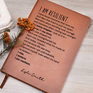 Custom Name Notebook Resilience Affirmation Gifts
