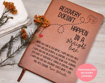 Custom Recovery Journal for Her Addiction Recovery Gifts Encouragement Sobriety Gift for Women Inspirational Personalized Diary Step Work
