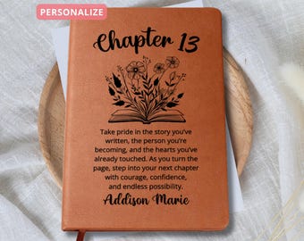 13th Birthday Gift for Girl, Personalized Journal for Her 13 Birthday Gifts Custom Name Notebook, Keepsake Memory Book, Book Gift for Tweens