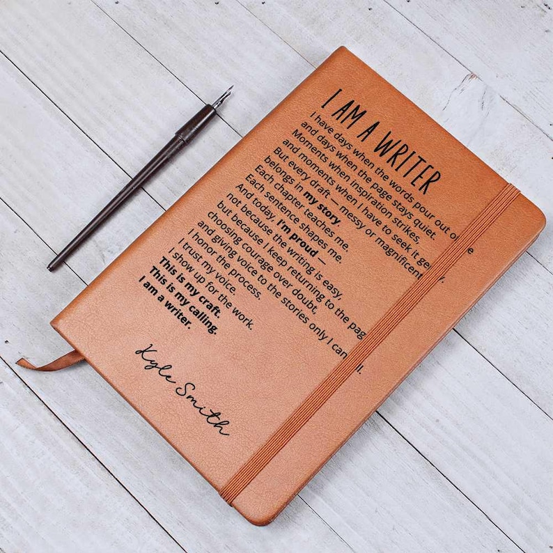 I Am a Writer Journal • Personalized Author Notebook