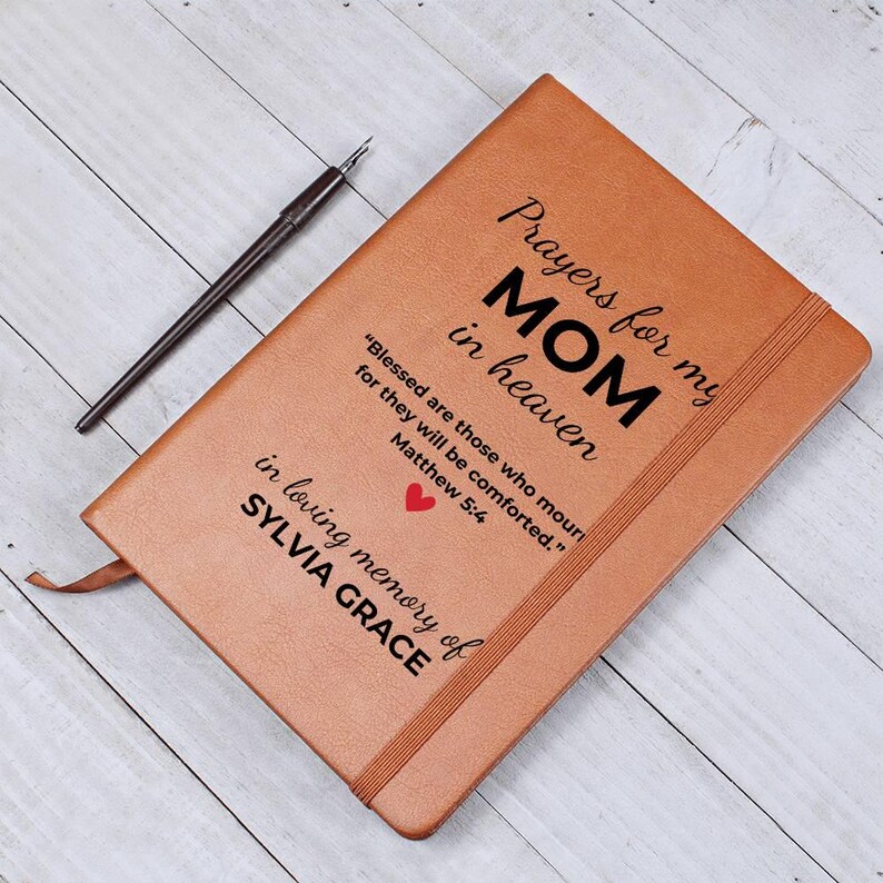 Personalized Catholic Prayer Journal for Grieving Son or Daughter
