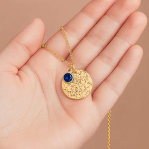 21st Birthday Gift for Her Custom Star Map By Date Birthstone Necklace, 21 Birthday Gift For Her, Personalized Gift 21St Birthday Gift Box image 10