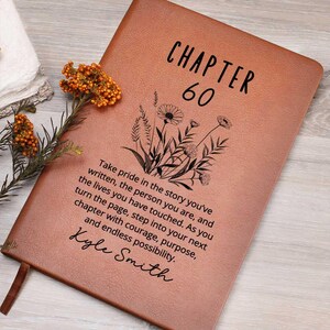 60th Birthday Gift, Turning Sixty Notebook, 60 Years Old Gift for Her or Him, Birthday keepsake, 60th, 60th Gift for her, 60th Name Journal
