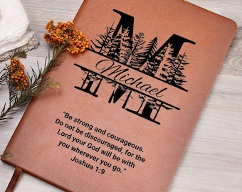 Personalized Prayer Journal with Name & Bible Verse Faith Journal Custom Christian Gift Bible Study Devotional Notebook Confirmation Baptism