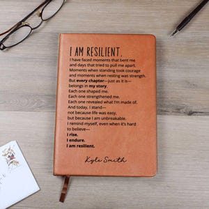 Custom Name Notebook Resilience Affirmation Gifts