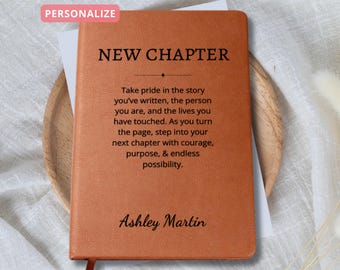 New Chapter Custom going away gift for coworker Personalized Gift for Boss Leaving New Job Gift Retirement Farewell Present Graduation Gift