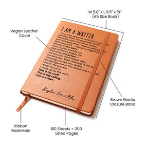 I Am a Writer Journal • Personalized Author Notebook