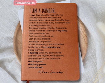 Personalized Dancer Journal | Custom Name Dance Notebook