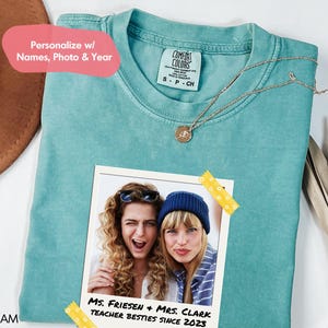 Teacher Besties Shirt for Coworker Friends Matching Teacher Shirts Cute Teacher BFF Gift Idea for Best Friends Best Friend At Work Gift