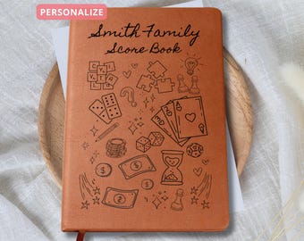Custom Family Game Night Score Book Family Gaming Gift for Board Game Lover Couples Game Night Scorekeeping Family Fun Gift Gaming Journal
