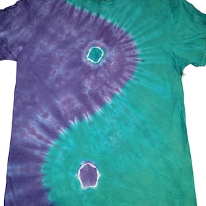 Yin Yang Handmade one of a kind tie dyed T Shirt Medium