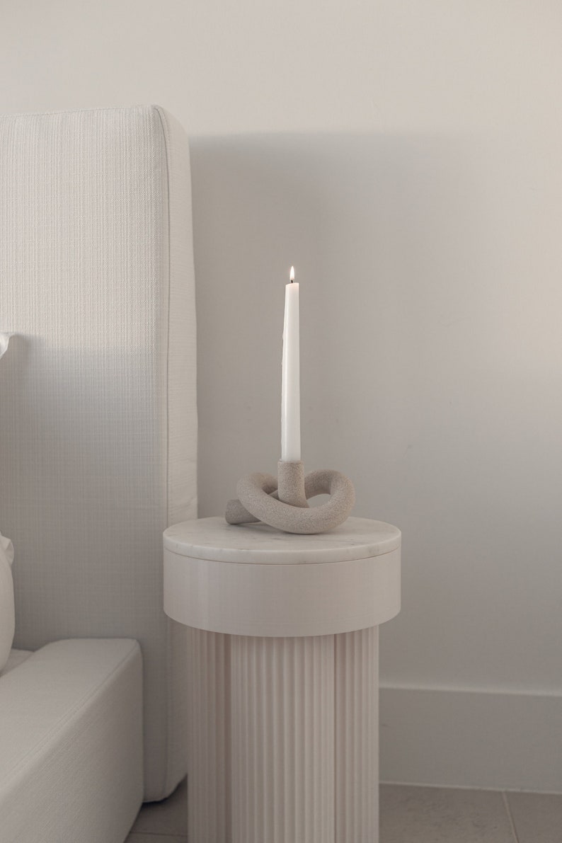 Greek Pillar Inspired Nordic Minimalist Aesthetic Nightstand - Etsy