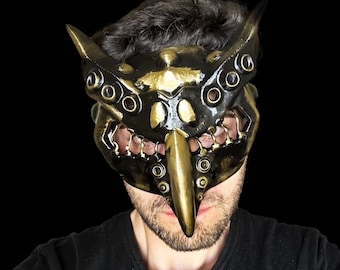 Handmade Owl Mask: Cosplay Masquerade Helmet, Color Option