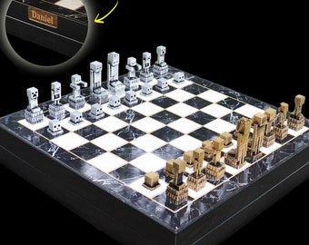 マインクラフトのチェスセット - Etsy 日本