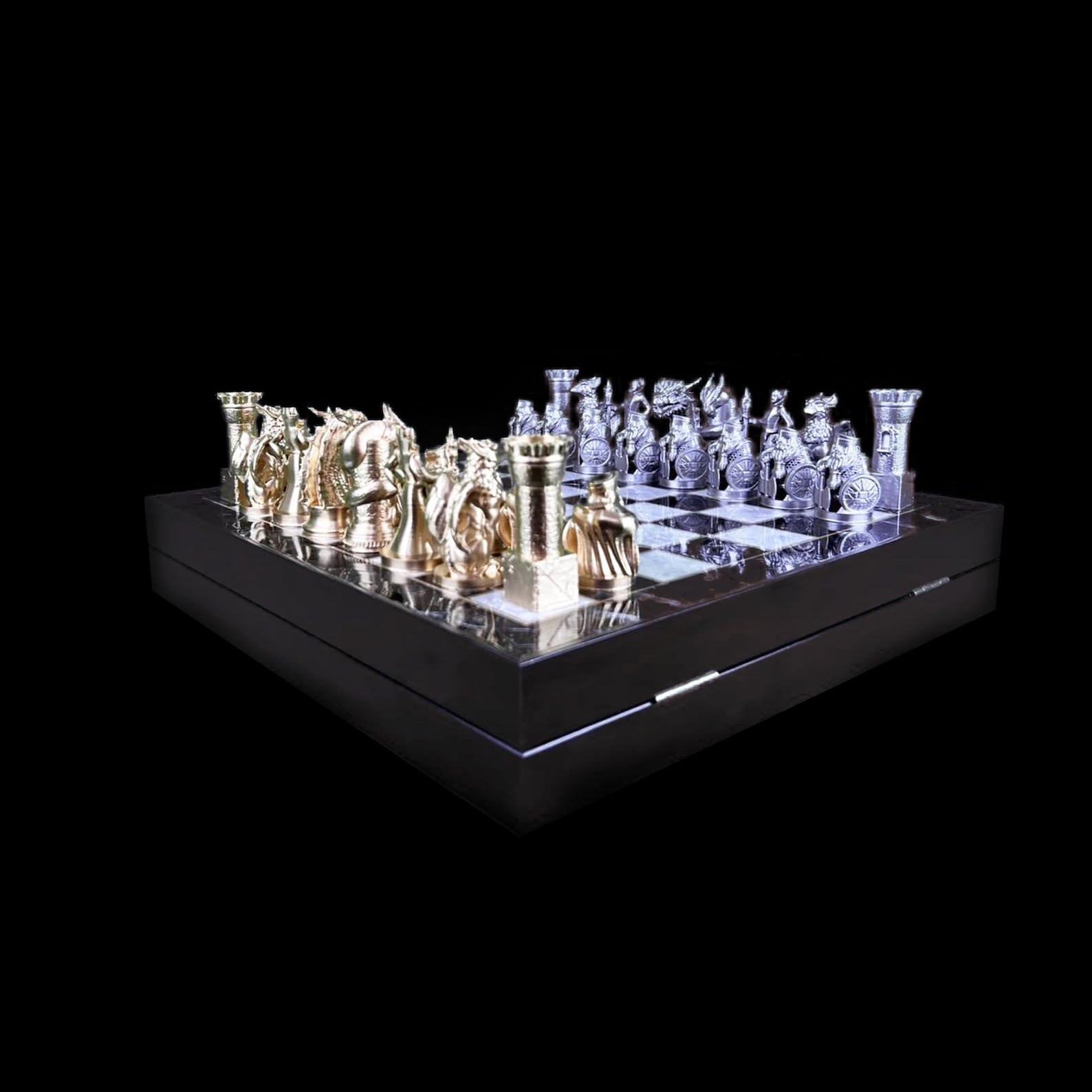 Personalized Dragon Chess Set: VIP Resin Chess Game, Marble Board ...