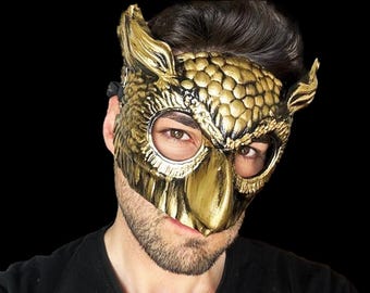 Handmade Owl Cosplay Mask: Eco-Friendly Animal Character Mask
