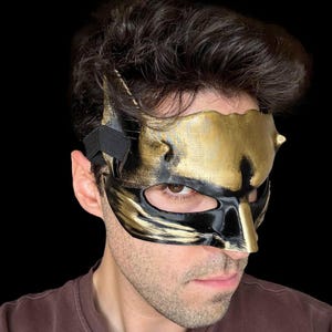 Cat Prom Mask Animal Cat Face Mask Handmade Unisex Mask Character Mask | Color Option