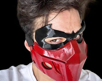 Masque de cosplay Redhoode : masque de costume ajustable, fête de super-héros