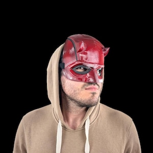 Daredevils Mask Devil Helmet Handmade Cowl Mask Character Mask | Color Option