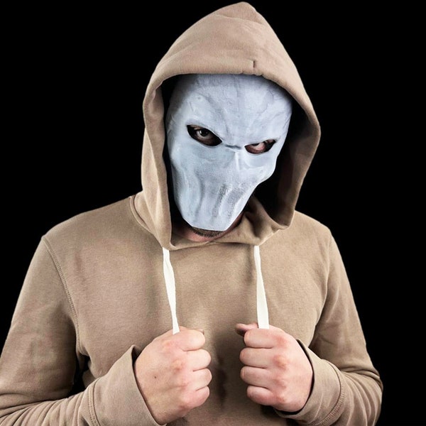 Schlanke Spielmaske Gruselige Maske Handgefertigte Horror Maske Charakter Maske | Farb-Option