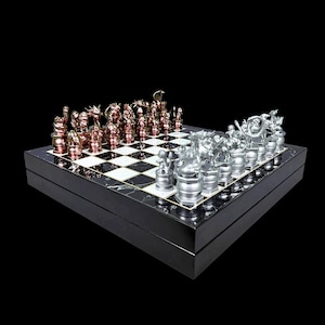 Customizable Pokemons Chess Set with Chessboard | Personalized Collector&#39;s Edition - 14 X 14 Inch Special Chessboard