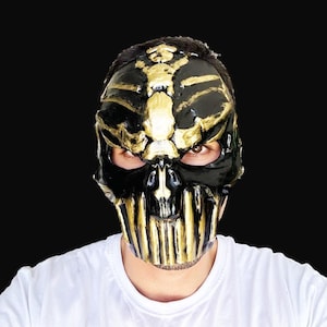 Handmade Mortal Kombat Scorpion Mask: Cosplay Character Mask, Color Option