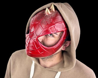 Máscara de cosplay de Spider-Punk hecha a mano: plástico ecológico, opciones de color