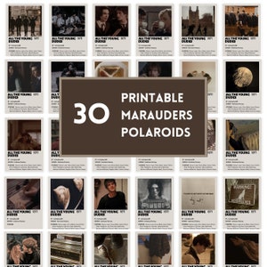 30 ATYD druckbare Polaroids/ Die Marauders/ All The Young Dudes/