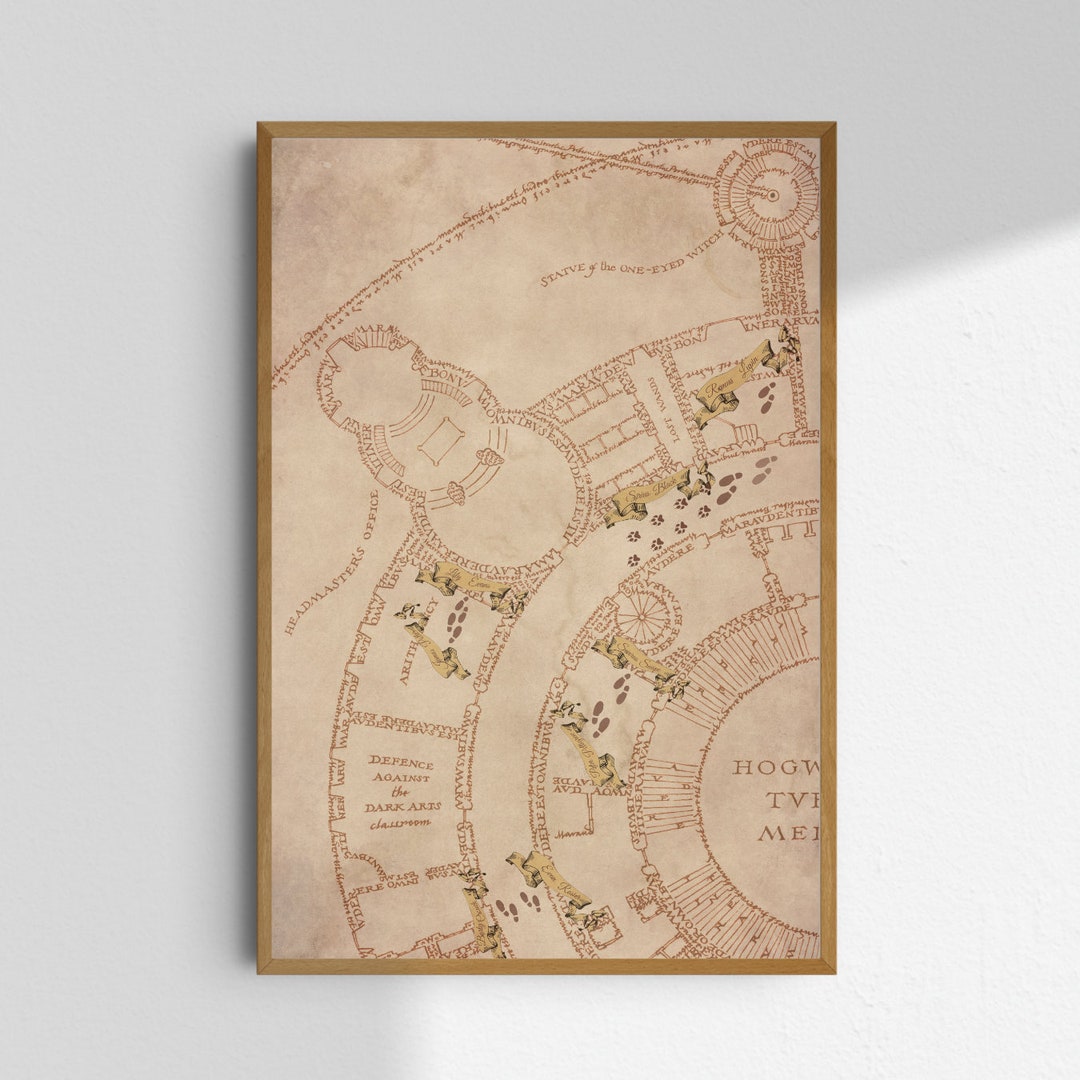 The Marauders Map Printable Wall Art/ Poster ATYD ¡DIGITAL ITEM ...