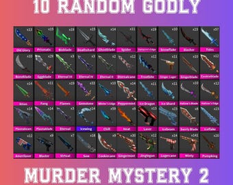 Misterio de asesinato 2 de Roblox: 10 Godlys aleatorios