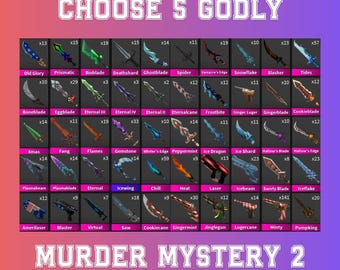 Choose 5 Godlys | Roblox Murder Mystery 2 | MM2