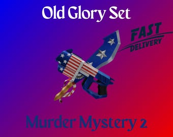 Conjunto Old Glory - Conjunto Americano | Murder Mystery 2 | Roblox | MM2