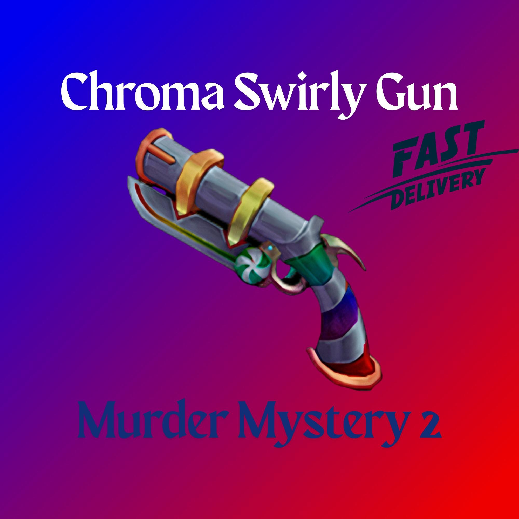 Chroma Swirly Gun | Murder Mystery 2 | Roblox | MM2 - Etsy