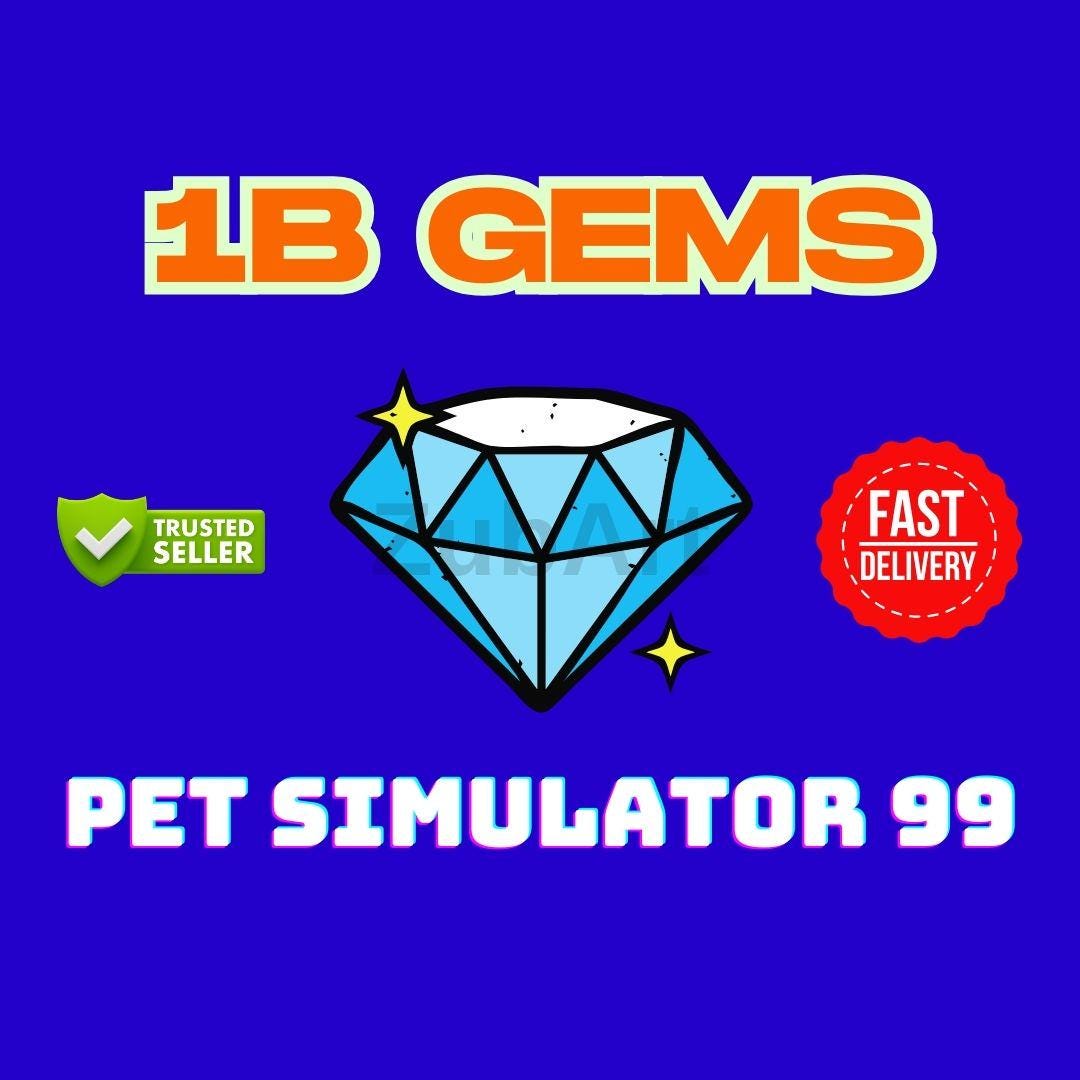 1 Milliarde Gems Für Pet Simulator 99 – Sofort-L Produktbild-Vorschau 11