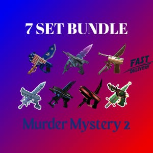 Pacchetto da 7 set / Murder Mystery 2 / Roblox / MM2