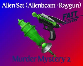 Roblox Murder Mystery 2: Alien Set (Alienbeam + Raygun)
