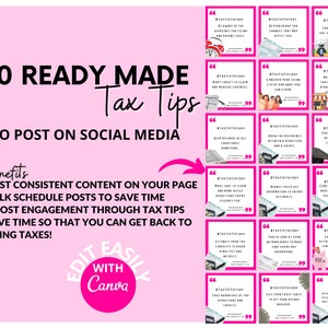 Tax Preparer Templates | Social Media Posts for Tax Pros | Tax Pro Templates | Tax Preparer Social Media Posts