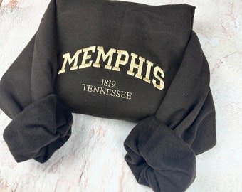 Felpe ricamate Memphis - Magliette personalizzate per la città