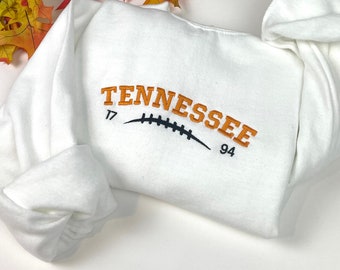 Embroidered Tennessee Vols Sweatshirt: College Crew Neck