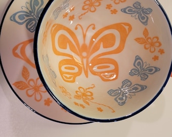 Native Home- Hand Painted Cup mug and plate