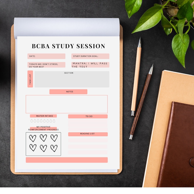 BCBA Study Planner - Etsy