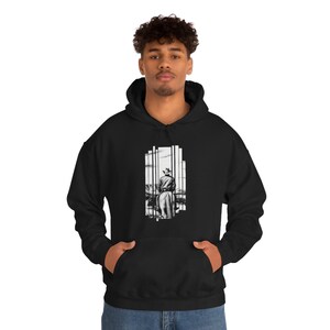 Artistic Cowboy Horse Silhouette Country Western Themed Unisex Heavy Blend Hooded Sweatshirt