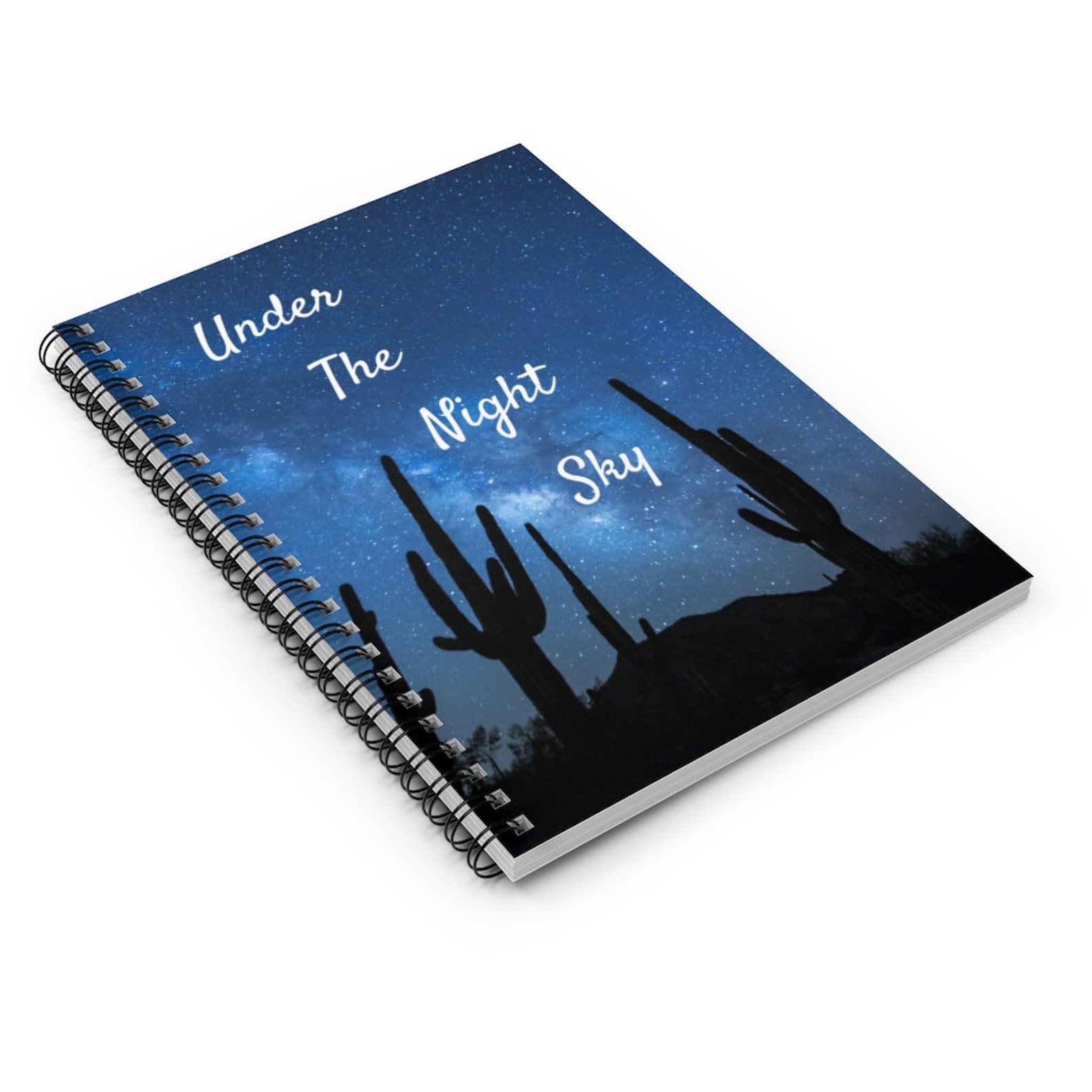 Under the Night Sky Western Themed Spiral Notebook - Ruled Line - Etsy