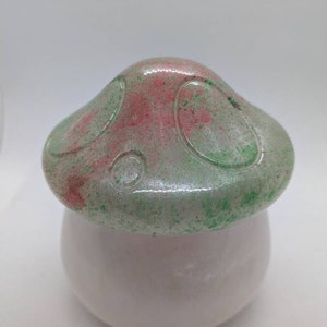Christmas Mushroom Jar