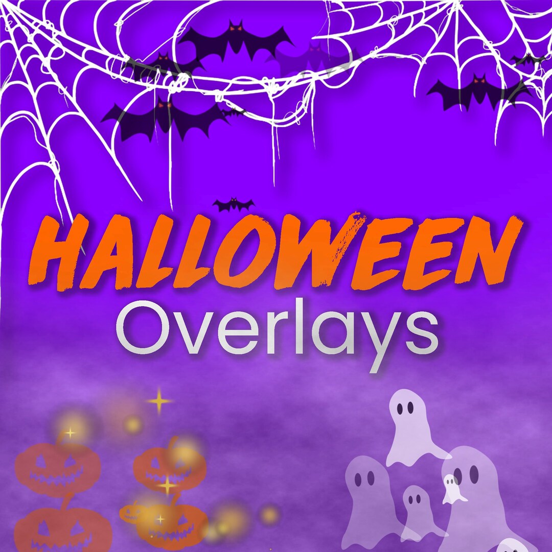 Halloween Video Overlays Pack Animated & Static Etsy