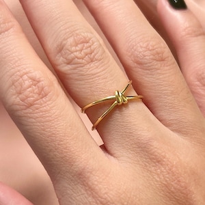 Knot Ring ~ Vermeil Adjustable Resizable