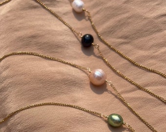 Double-Threader Pearl Earrings ~ Handmade by Mary