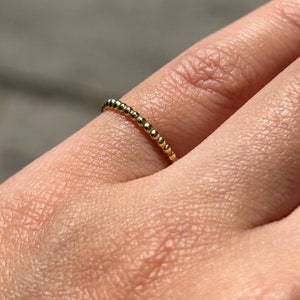 Golden Dots Bubble Vermeil Ring