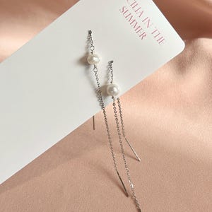 Double enfileur Acier Argenté ~ Perle ~ Opale